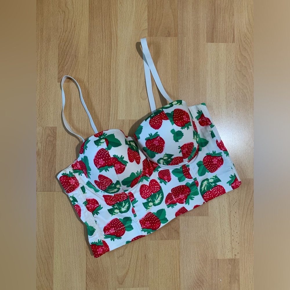 Strawberry Corset Top